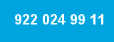 922 024 99 11